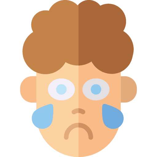 Crying emoticon avatar sad icon