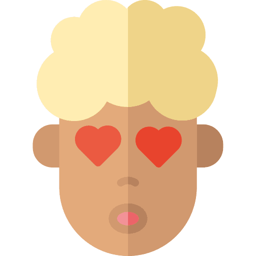 In love in love feelings smileys icon