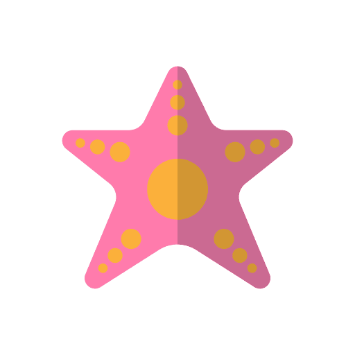Starfish holidays invertebrate sea life icon