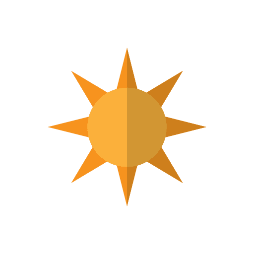 Sun haw weather meteorology summertime icon