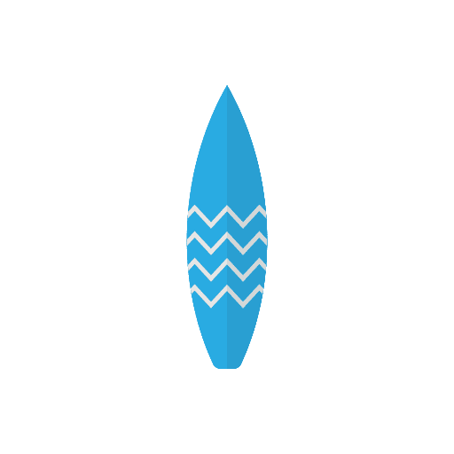 Surf board summer holidays sports and competition icon Surf board summer holidays sports and competition icon