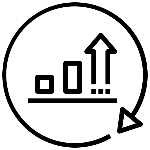 Fast profit business scalable icon