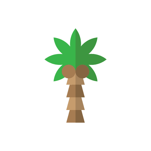 Palm trees summertime holidays vacation icon Palm trees summertime holidays vacation icon