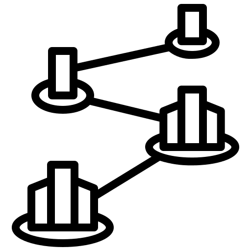 Scalable connection model growth icon