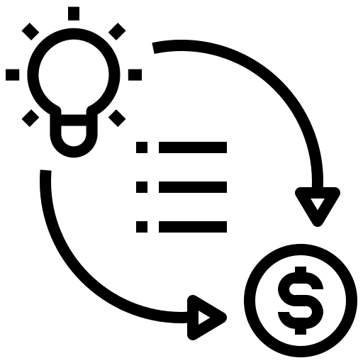Method business and finance idea model icon