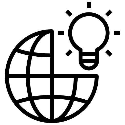 Creative innovation creative idea icon Creative innovation creative idea icon