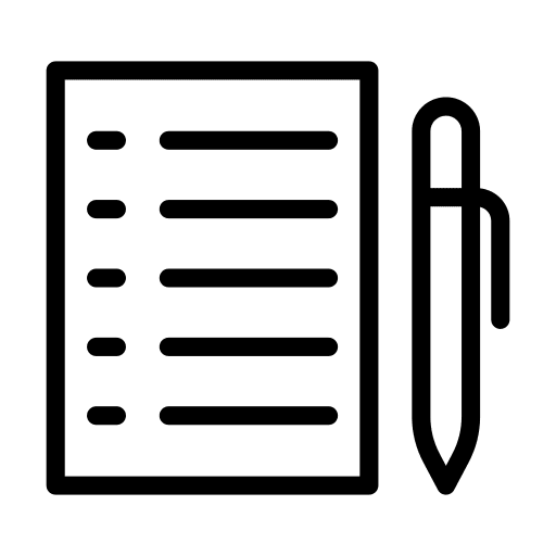 List check list notepad files and folders icon