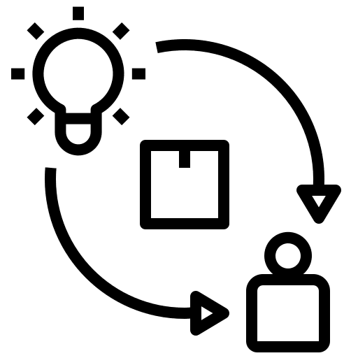 Product product customer problem solving icon Product product customer problem solving icon