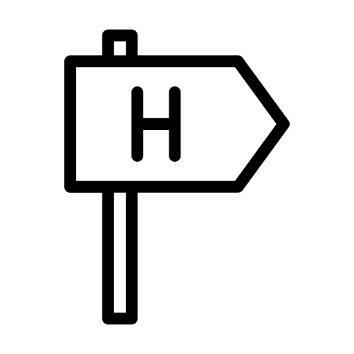 Board h symbol vacations icon