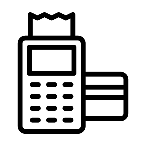 Machine edc payment method credit card icon