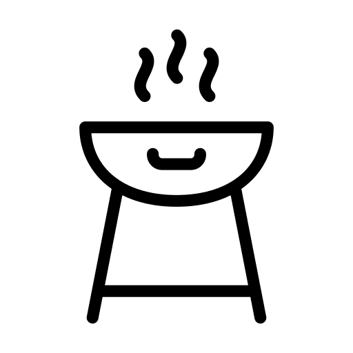 Bbq food cooking equipment grill icon