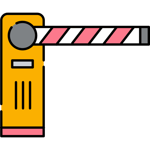 Gate security gate barrier icon