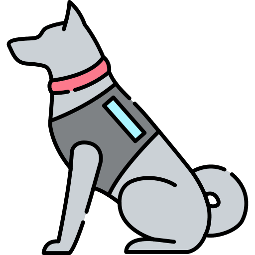 Guard dog security police animals icon