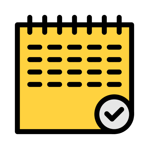 Event schedule date calendar icon Event schedule date calendar icon