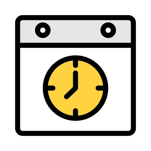Clock date time deadline icon Clock date time deadline icon