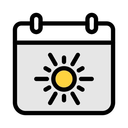 Sun schedule summer sun icon Sun schedule summer sun icon