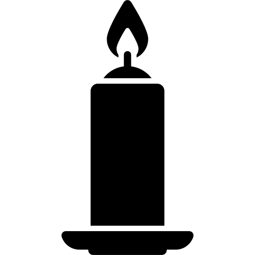 Candle wellness candle burn icon