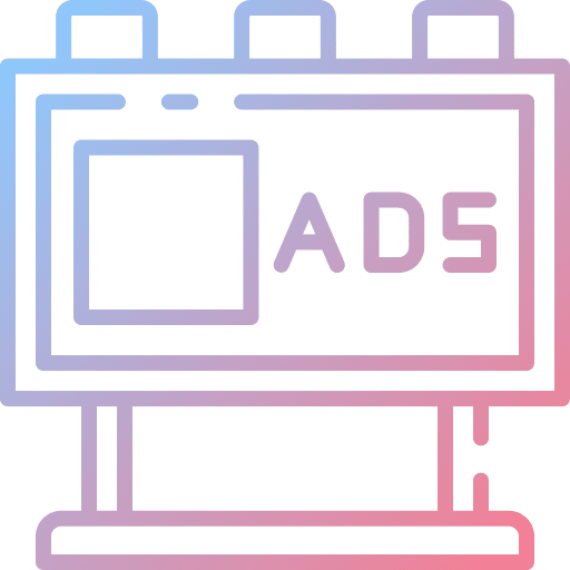 Billboard advertising ads marketing icon Billboard advertising ads marketing icon