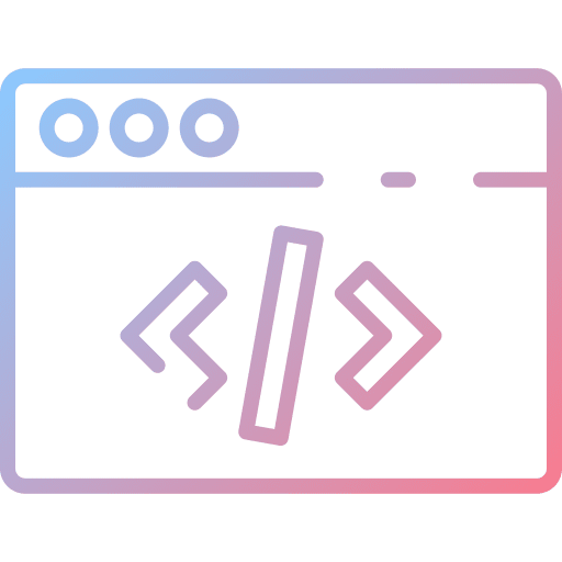 Coding browser code ui icon Coding browser code ui icon