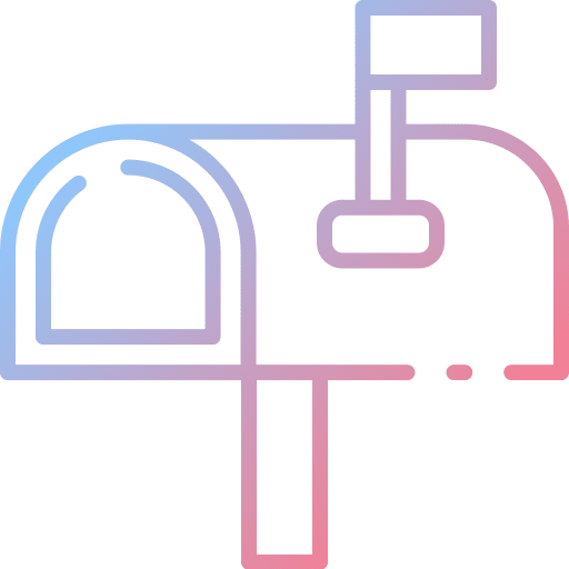 Mail box communication love letter mail icon