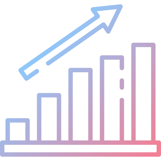 Bar chart graphic business graph icon Bar chart graphic business graph icon