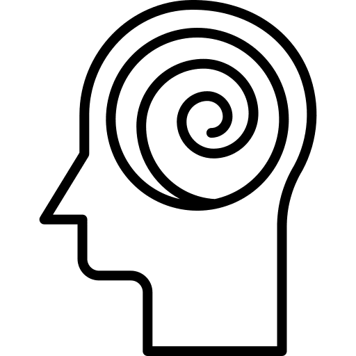 Hallucination aware healthcare and medical addiction icon