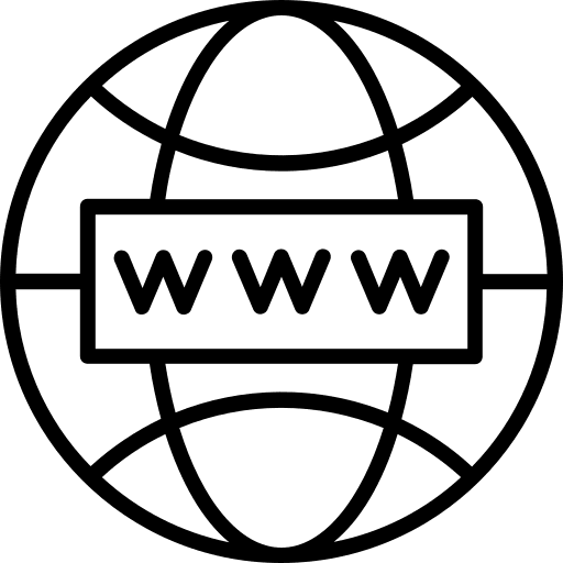 Internet web programming world financial computer icon