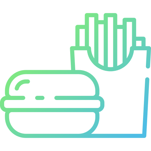 Fast food hamburger food menu icon Fast food hamburger food menu icon