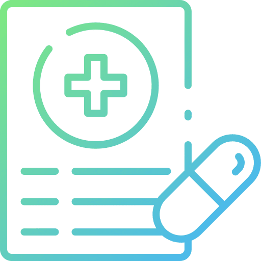 Prescription medicine and health healthcare and medical prescribe icon Prescription medicine and health healthcare and medical prescribe icon