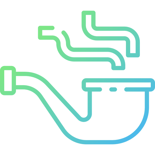 Pipe smoker healthcare and medical pipes icon Pipe smoker healthcare and medical pipes icon