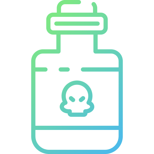 Poison container risk toxic icon Poison container risk toxic icon