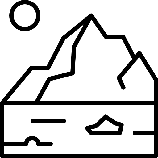 Glacier ocean nature iceberg icon