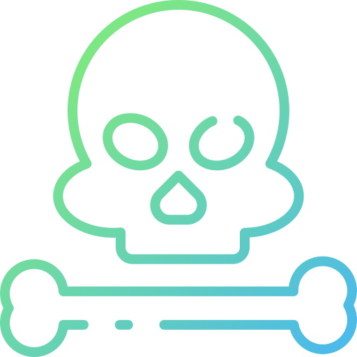Skull horror healthcare and medical frightening icon Skull horror healthcare and medical frightening icon