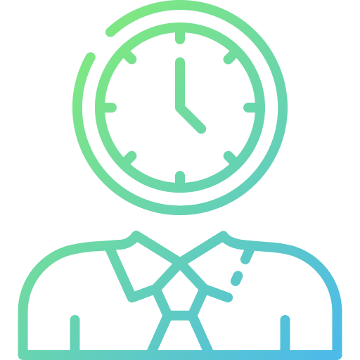 Workaholic clock work addict people icon Workaholic clock work addict people icon
