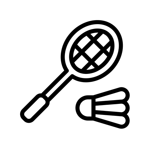 Badminton badminton game fun sports and competition icon Badminton badminton game fun sports and competition icon