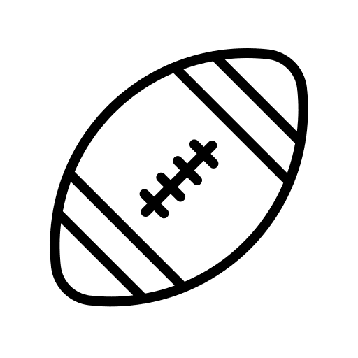 Football match rugby sport equipment icon Football match rugby sport equipment icon