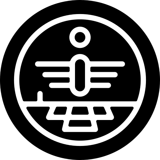 Coin oceania old money icon