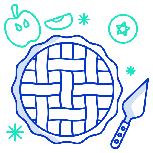 Apple pie food dessert food and restaurant icon