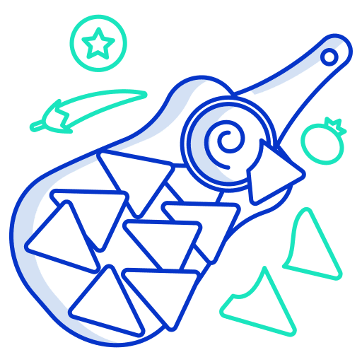 Nachos junk food salty nachos icon