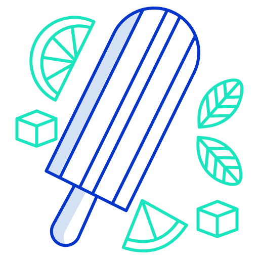 Ice lolly ice cream stick popsicle summertime icon