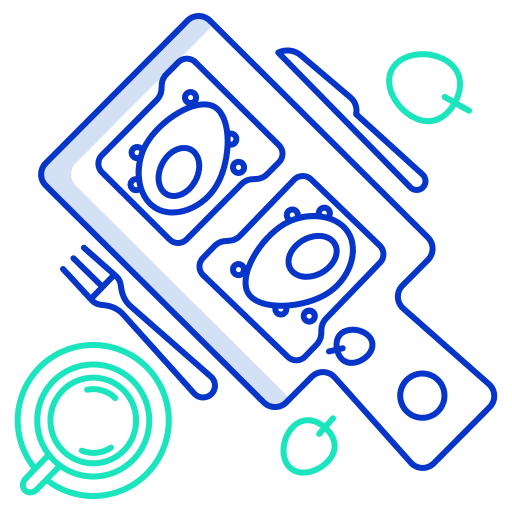 Bread sandwich meal cup icon