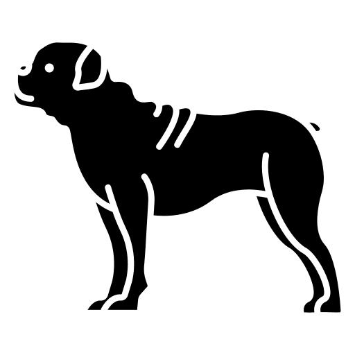 Bulldog pet mammal dog icon