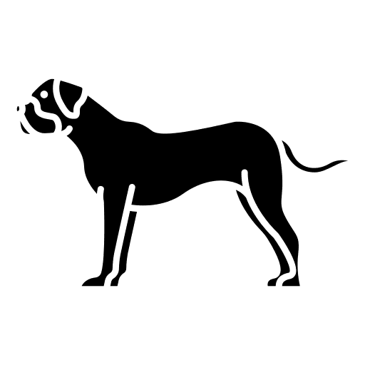 Bullmastiff zoology mammal dog icon Bullmastiff zoology mammal dog icon