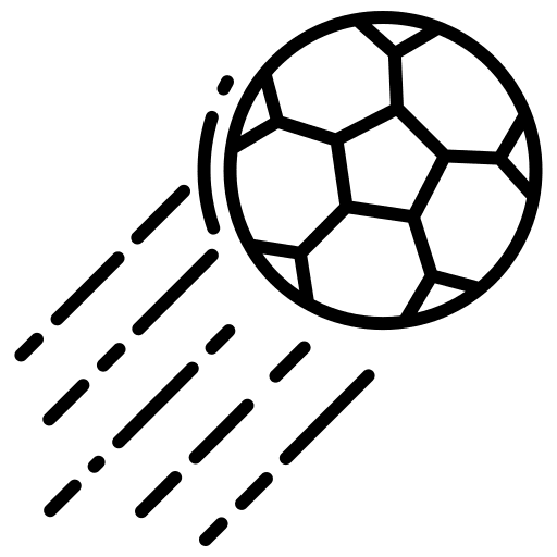 Football ball kick team sport icon