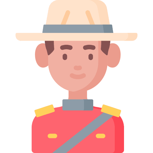 Police cultures canadian uniform icon Police cultures canadian uniform icon