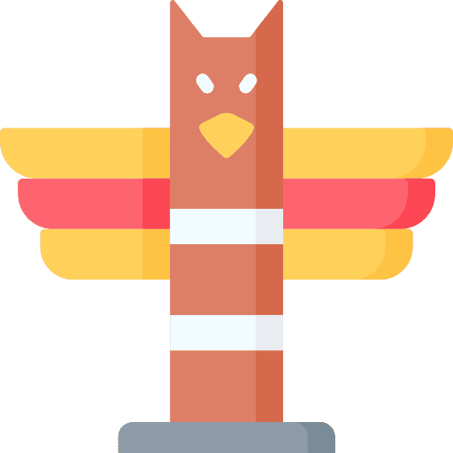 Totem monument landmark art icon Totem monument landmark art icon