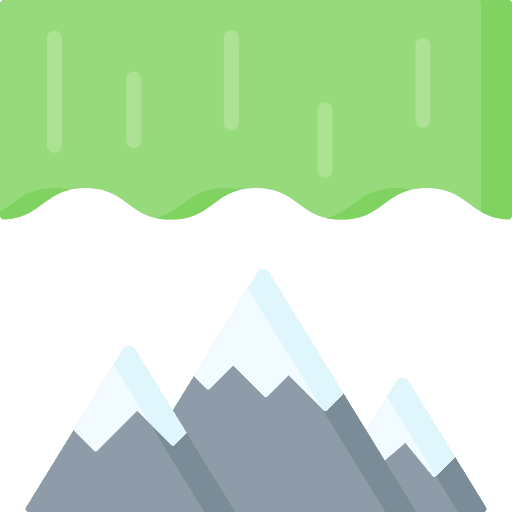 Aurora borealis aurora borealis mountain polar lights icon Aurora borealis aurora borealis mountain polar lights icon