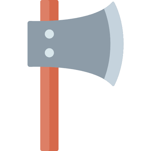 Axe carpentry construction and tools chopping icon Axe carpentry construction and tools chopping icon