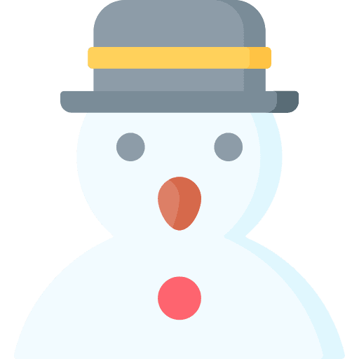 Snowman winter hat christmas icon Snowman winter hat christmas icon