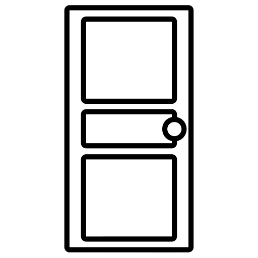 Door construction windows os parts icon